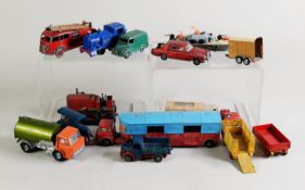 LARGE SELECTION OF PLAYWORN, MAINLY 1960s AND LATER DIE CAST TOY VEHICLES, earlier pieces include
