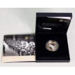 “Outbreak” 2014 £2 Silver Proof coin, boxed with certificate of authenticity