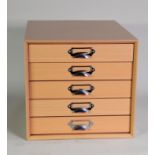 Five drawer coin cabinet, unmarked, very little usage