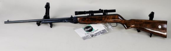 WEBLEY MARK III AIR RIFLE .22 with Webley telescopic sight (good overall working condition) WITH