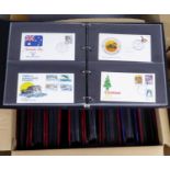 MODERN FIRST DAY COVER COLLECTION ARRANGED IN 9 BINDERS to include Israel (4), Australia (2),