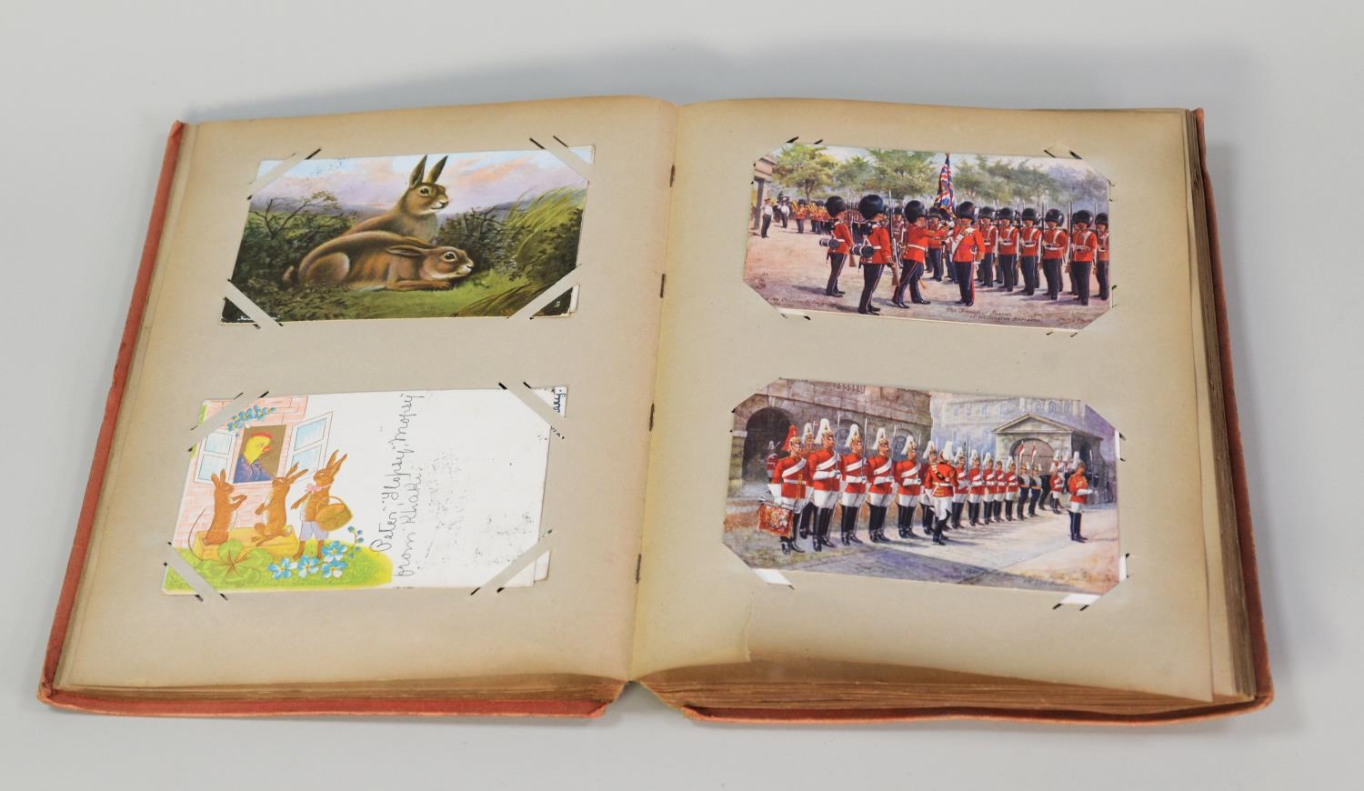 EDWARD VII AND LATER POSTCARD ALBUM, with mainly Scottish subjects plus illustrated and military - Image 2 of 2