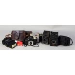 COLLECTION OF KODAK BROWNIE CAMERAS, including Six-20 C, 44A, 127, Cresta 3, Coronet Twelve-20,