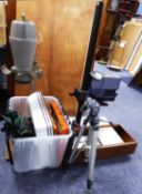 DURST M670 BW BLACK & WHITE PHOTOGRAPHIC ENLARGER, an unnamed 1960s grey painted example, plus,