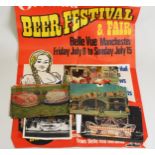 CIRCA 1970's BELLE VUE COLOUR POSTER 'GERMAN BEER FESTIVAL AND FAIR - THOUSAND SEATER BIER GALL -