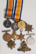 QUEEN VICTORIA 'SOUTH AFRICA MEDAL' with ORANGE FREE STATE and CAPE COLONY CLASPS AND RIBBON,