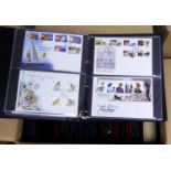 MODERN First Day Cover COLLECTION, arranged in 9 binders, to include New Zealand, Australia, GB,