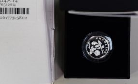 The £1 Floral Silver Piedfort coin, 2013/14 for England, Scotland and Northern Ireland, each is