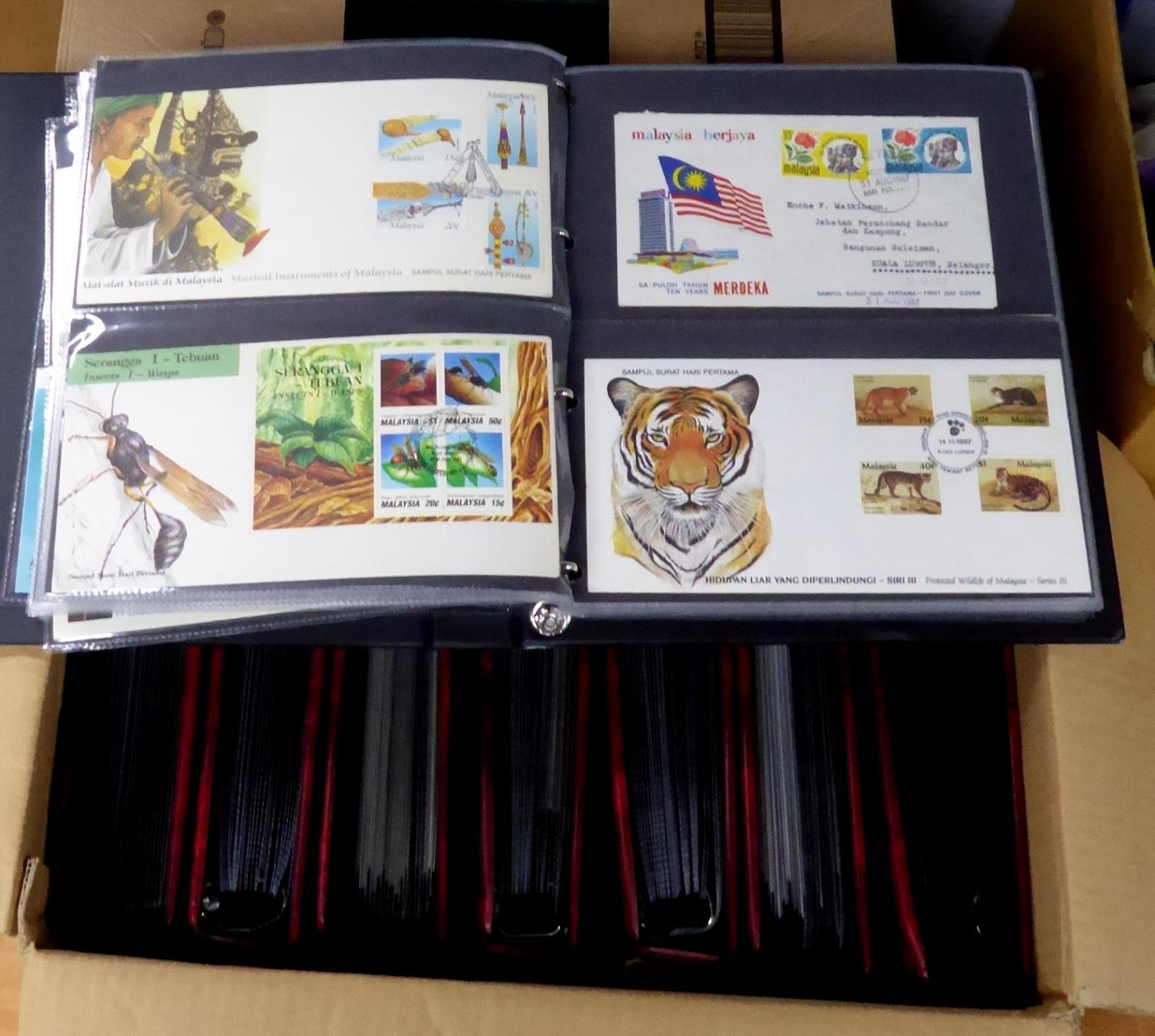 MODERN FIRST DAY COVERS COLLECTION arranged in 8 binders, to include GB, Israel, Australia, Malaysia