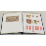 SPIRAL BOUND PHOTOGRAPH ALBUM CONTAINING A SMALL SELECTION OF EUROPEAN AND WORLD USED, EARLY TO