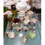 ASSOCIATED CERAMICS TO INCLUDE; WEST GERMAN POTTERY, CHINTZ JUGS ETC......