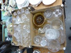 A GOOD  SELECTION OF LEAD CRYSTAL WARES TO INCLUDE; WHITE WINE, CLARET AND WHISKEY GLASSES, PLUS