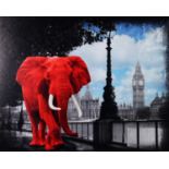 LARS TUNEBO (b.1962) ARTIST SIGNED LIMITED EDITION COLOUR PRINT ‘Westminster Wanderer’ (14/195) with