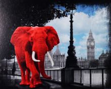 LARS TUNEBO (b.1962) ARTIST SIGNED LIMITED EDITION COLOUR PRINT ‘Westminster Wanderer’ (14/195) with