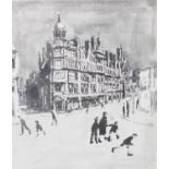 HAROLD RILEY (b. 1934) SUITE OF FOUR ARTIST SIGNED LIMITED EDITION BLACK AND WHITE PRINTS Manchester