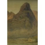EDWARD RIDLEY (1883 - 1946) WATERCOLOUR DRAWING Mountainous landscape Unsigned 14 1/2in x 10in (37 x