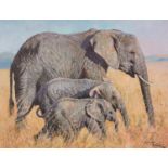 TONY FORREST (b.1961) ARTIST SIGNED LIMITED EDITION COLOUR PRINT ‘Family Outing’, (53/195), with