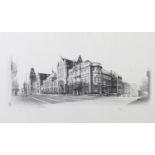 MARC GRIMSHAW (1954) THREE ARTIST SIGNED LIMITED EDITION PRINTS OF PENCIL DRAWINGS OF MANCHESTER