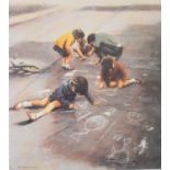 MARC GRIMSHAW (1954) FOUR ARTIST SIGNED LIMITED EDITION COLOUR PRINTS OF A PASTEL DRAWINGS
