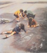 MARC GRIMSHAW (1954) FOUR ARTIST SIGNED LIMITED EDITION COLOUR PRINTS OF A PASTEL DRAWINGS