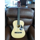 BURSWOOD JC-36F ACOUSTIC GUITAR, MADE IN CHINA