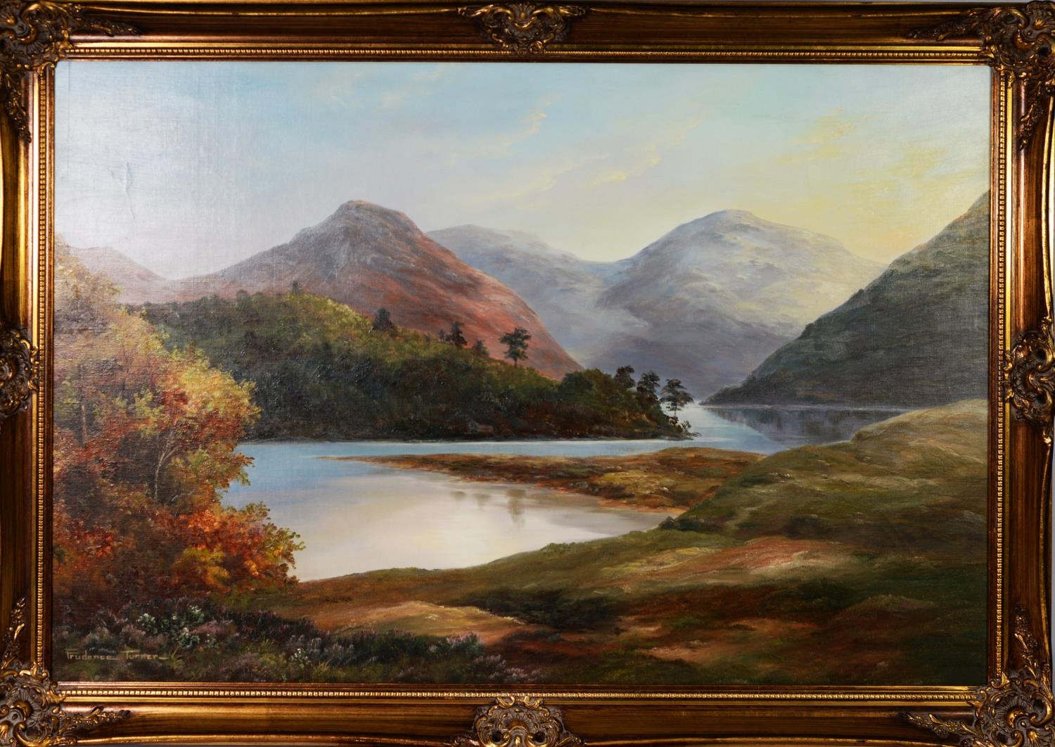 PRUDENCE TURNER (1930-2007) OIL PAINTING ON CANVAS 'Yewbarrow over Wastwater' Signed lower left, - Image 2 of 2