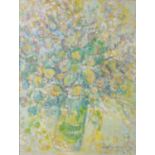 JOHN THOMPSON (1924-2011) OIL PAINTING Flowers in a Vase Signed 24 ½” x 18 ½” (62.2cm x 47cm)