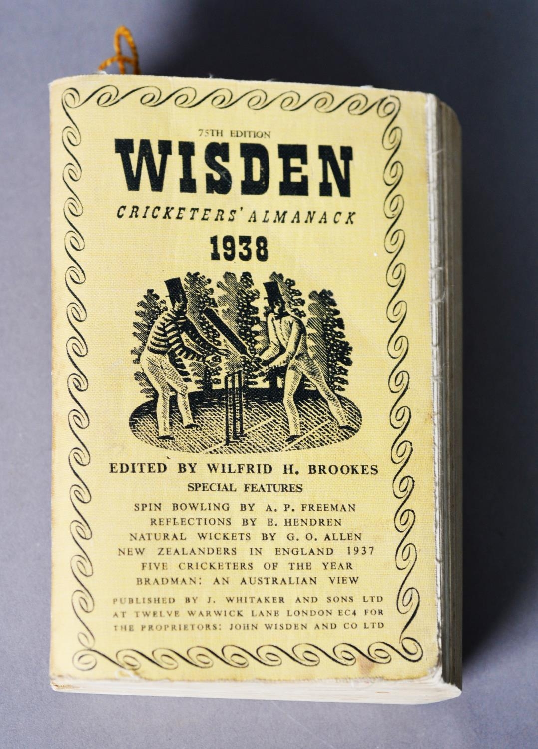 From the collection of the late, eminent music critic, Michael Kennedy. CRICKET Wisden Cricketers’
