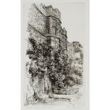 JOHN BENN (Canadian) ETCHING 'South Walk, Haddon Hall' Signed & titled in pencil 13 ¾" x 8" (35cm