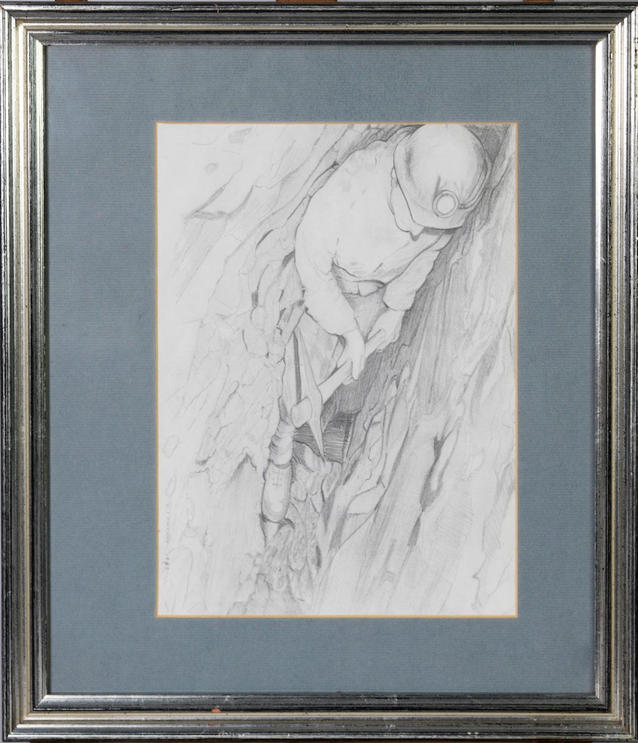RODERICK B THACKRAY (Twentieth Century) FOUR PENCIL DRAWINGS Coal Mining subjects Each signed, three - Image 5 of 8