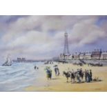 BERNARD MCMULLEN (b.1952) LIMITED-EDITION PRINT 'Blackpool' numbered 27/850 and with blind stamp