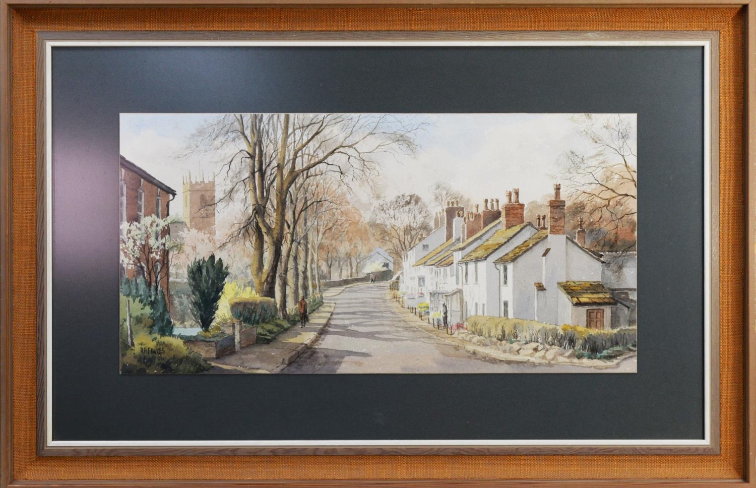 R H FAWKES (TWENTIETH CENTURY) WATERCOLOUR ‘Prestbury’ Signed, titled and dated 1979 15 ¼” x - Image 2 of 2