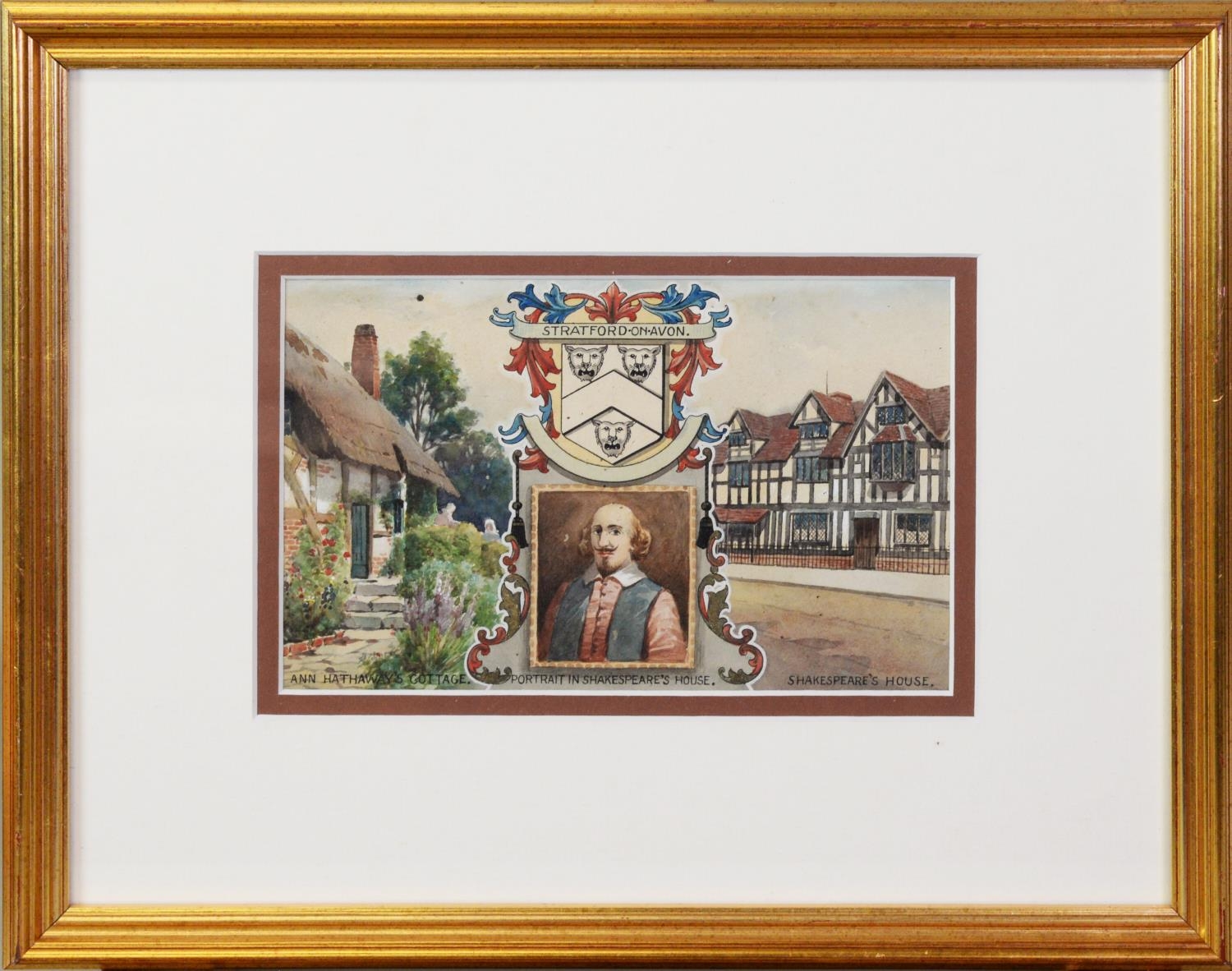 UNATTRIBUTED (TWENTIETH/ TWENTY FIRST CENTURY) SET OF SIX GOUACHE DRAWINGS OF STRATFORD-ON-AVON Each - Image 2 of 6