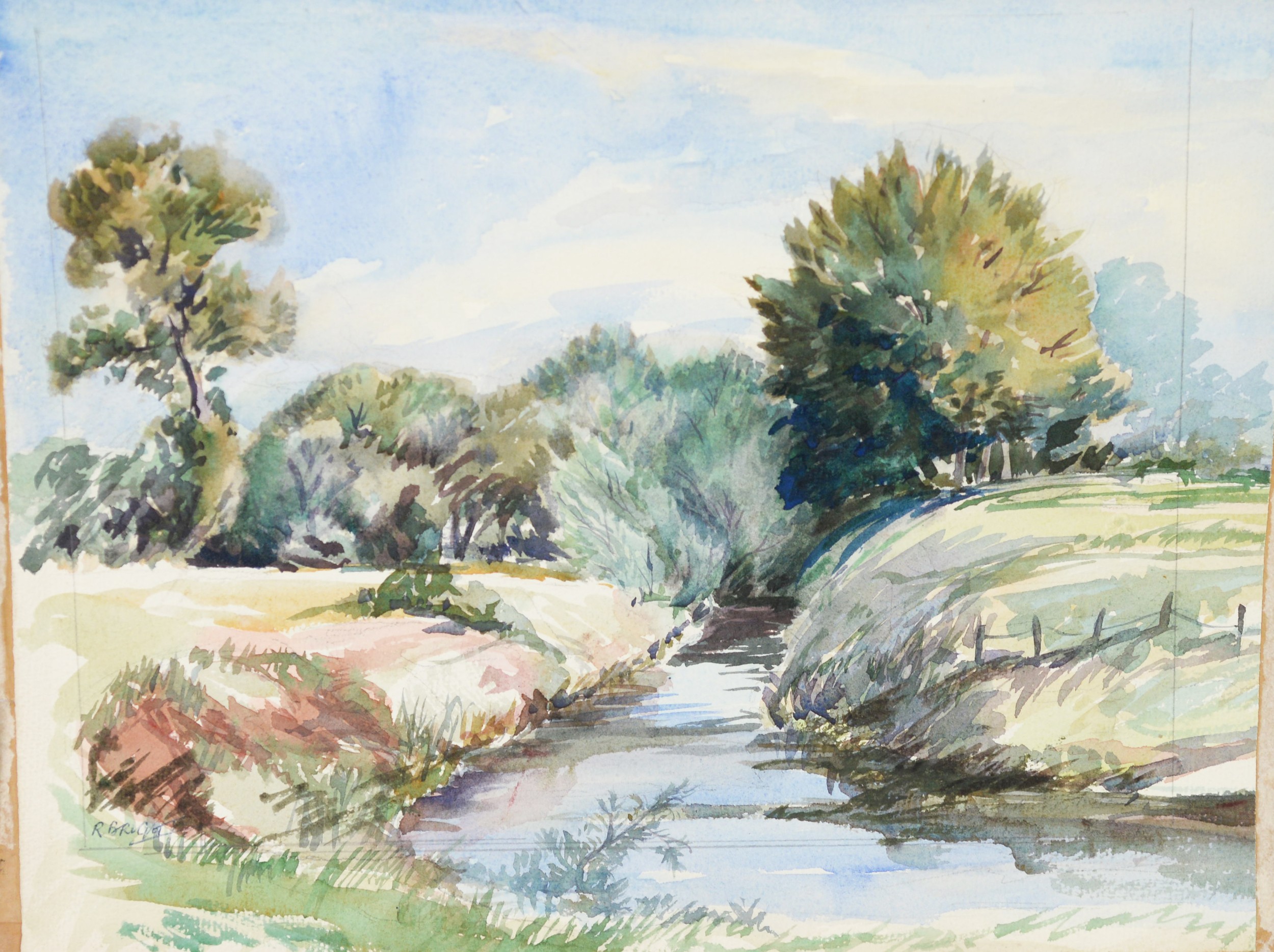 RUTH BRIGHT (20th CENTURY), IN EXCESS OF 100 UNFRAMED WATERCOLOUR DRAWINGS, MOSTLY LANDSCAPE - Image 3 of 4
