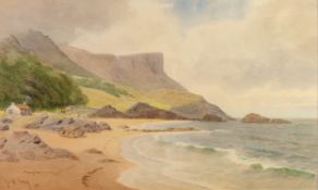 JOSEPH WILLIAM CAREY (1859 - 1937) WATERCOLOUR DRAWING Murlough Bay, Fairhead (N. Ireland) Signed,