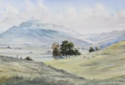 PACKHAM (TWENTIETH CENTURY) WATERCOLOUR ‘Grisedale Pike’ Signed, titled and with dedication to label
