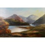 PRUDENCE TURNER (1930-2007) OIL PAINTING ON CANVAS 'Yewbarrow over Wastwater' Signed lower left,