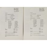 BROOKSIDE ORIGINAL TYPED REHEARSAL SCRIPT FOR THE 1989 NEW YEARS EVE EPISODE, written by Kathleen