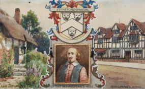 UNATTRIBUTED (TWENTIETH/ TWENTY FIRST CENTURY) SET OF SIX GOUACHE DRAWINGS OF STRATFORD-ON-AVON Each