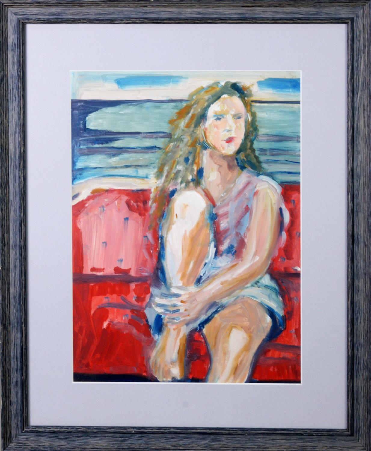 LORRAINE BAMPTON (1946-2019) COLLECTION OF TEN WORKS OILS ON BOARD Seated Girl 14 ¾” x 10 ¾” (37.4cm - Image 3 of 12