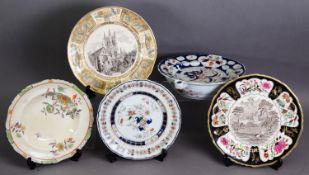 COLLECTION OF NINETEENTH CENTURY AND LATER MASON’S IRONSTONE CHINA POTTERY PLATE, including: A