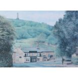 BARRY TOMLINSON SET OF FOUR ARTIST SIGNED LIMITED EDITION COLOUR PRINTS Titled scenes of Holcombe 7”