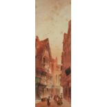 UNATTRIBUTED (EARLY TWENTIETH CENTURY) PAIR OF WATERCOLOUR DRAWINGS Continental Street Scenes