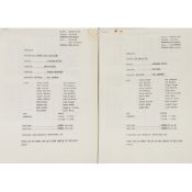 BROOKSIDE ORIGINAL TYPED REHEARSAL SCRIPT FOR THE 1989 NEW YEARS EVE EPISODE, written by Kathleen