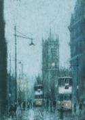 ARTHUR DELANEY PAIR OF ARTIST SIGNED LIMITED EDITION COLOUR PRINTS Manchester scenes, (134/350) 7 ¾”