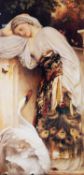 AFTER FREDERICK LEIGHTON COLOUR PRINT Leda and the Swan 34” x 16 ½” (86.3cm x 41.9cm)