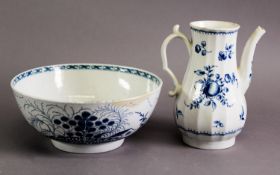 LATE 18TH CENTURY CAUGHLEY SOFT PASTE PORCELAIN SERVING BOWL, decorated in chinoiseries and skeins