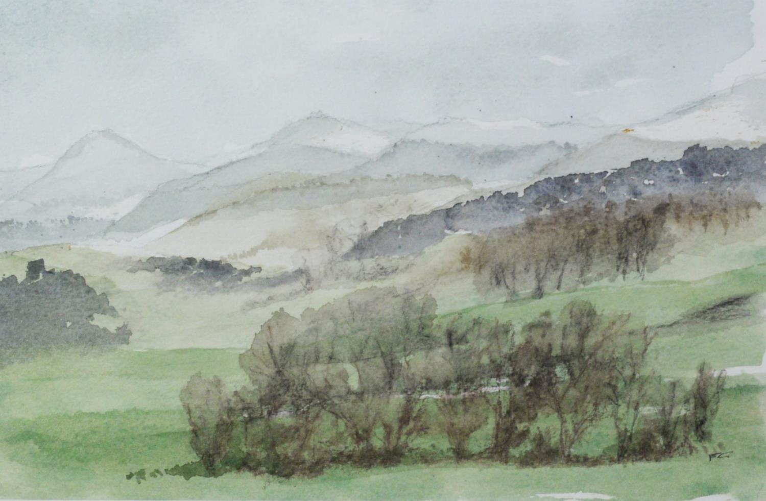 PACKHAM (TWENTIETH CENTURY) WATERCOLOUR ‘Grisedale Pike’ Signed, titled and with dedication to label - Image 6 of 6