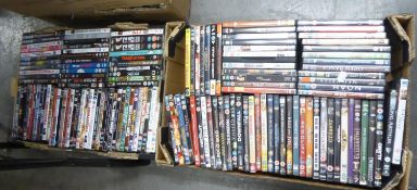 A LARGE QUANTITY OF DVD's TO INCLUDE; 'CRACKER', BROKEBACK MOUNTAIN, KING-KONG, LORD OF THE RINGS,