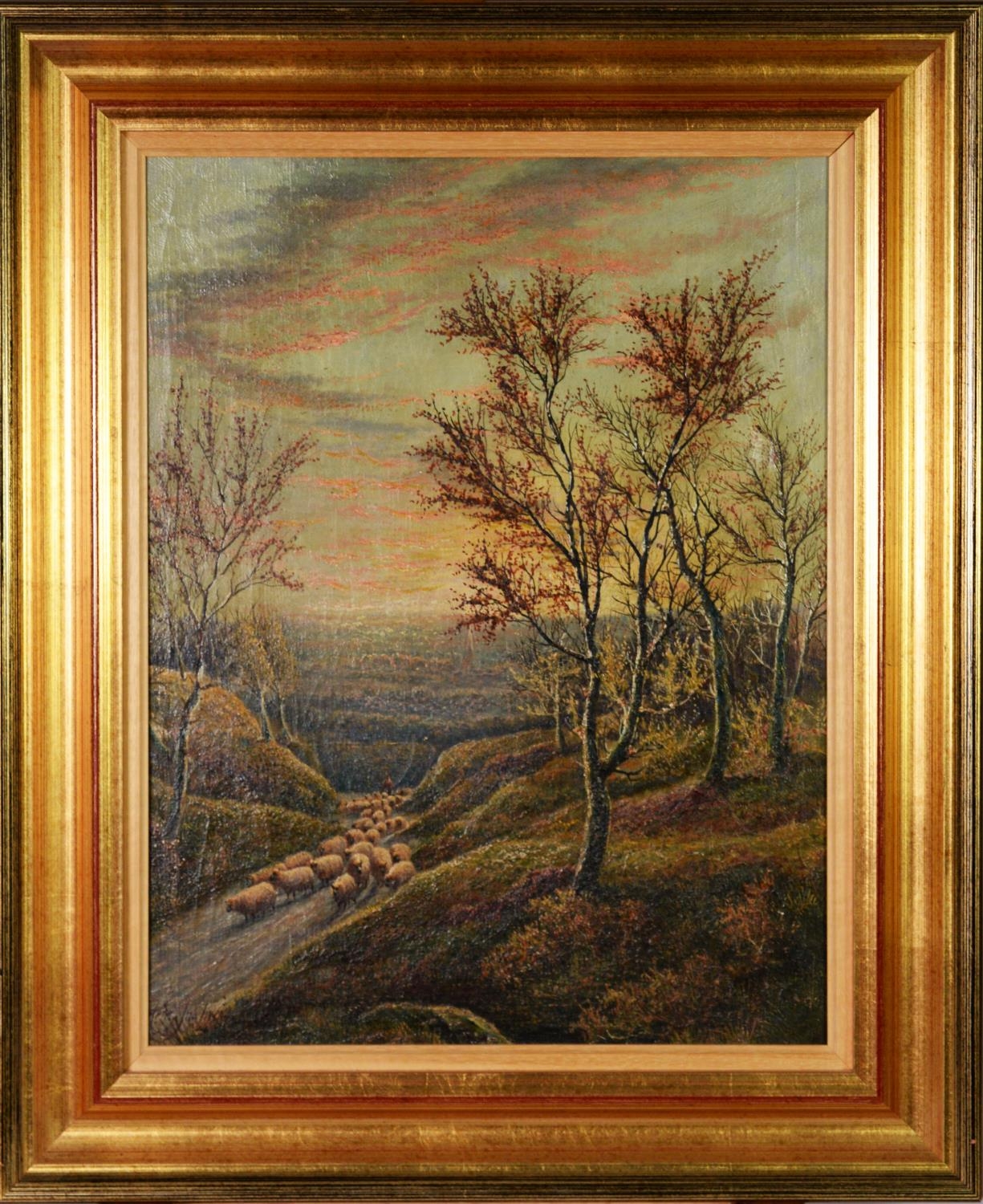 HENRY JOHN LIVENS (1848-1943) OIL PAINTING ON CANVAS Landscape Signed lower left 18" x 14" (46cm x - Image 2 of 2